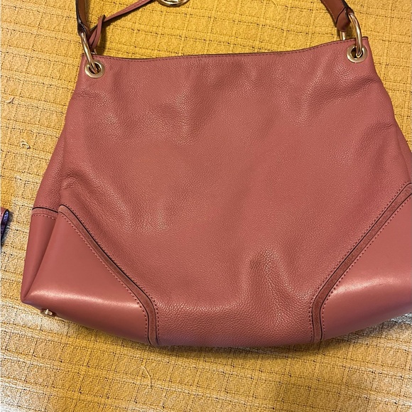 Michael Kors Pink Crescent Shoulder Bag matching slim/wallet holder . - Picture 2 of 4